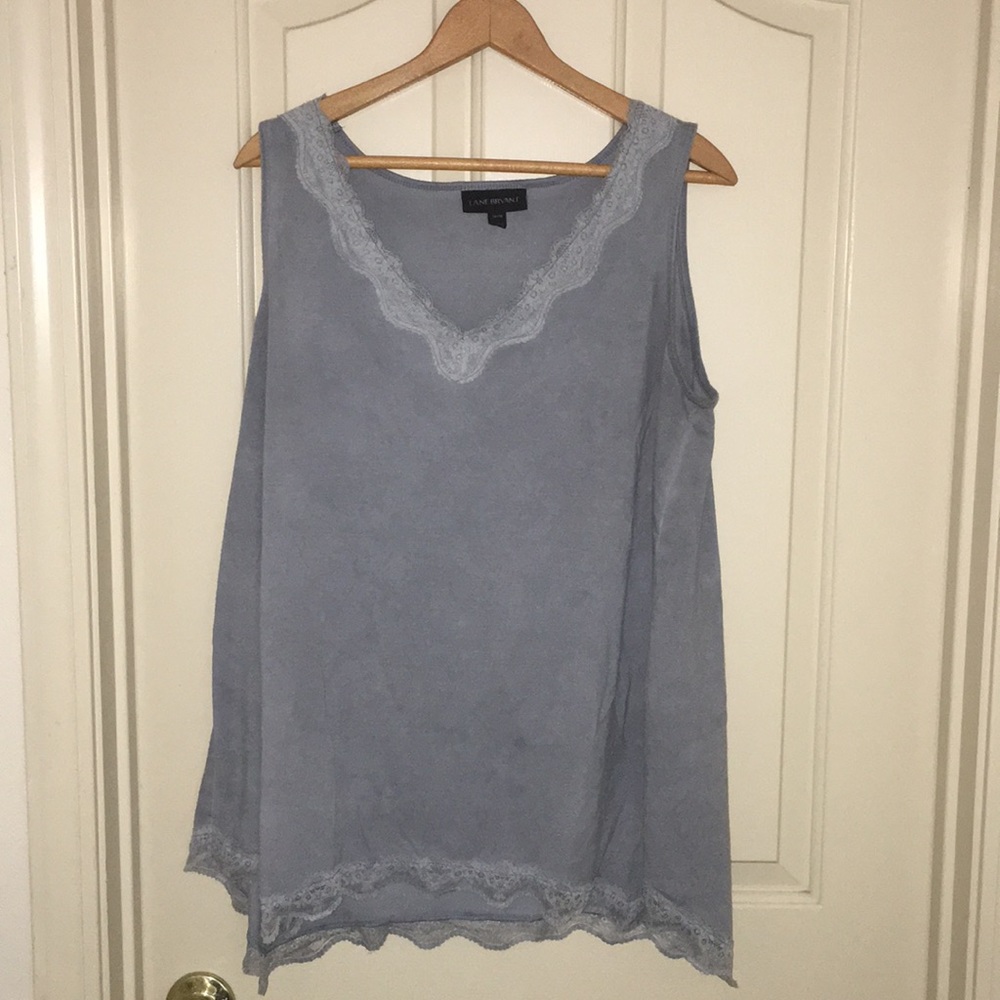 Lane Bryant lace trimmed Swing tank top. 14/16